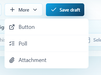 ScheduleX campaign tools menu screenshot